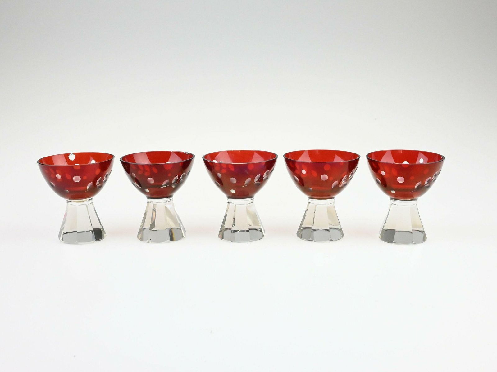Antique Art Deco Liqueur Set By Karl Palda   Czech Glass Elegance From The 1930s, Antique Liqueur Set, Decanter Set, Vintage Barware photo for sale