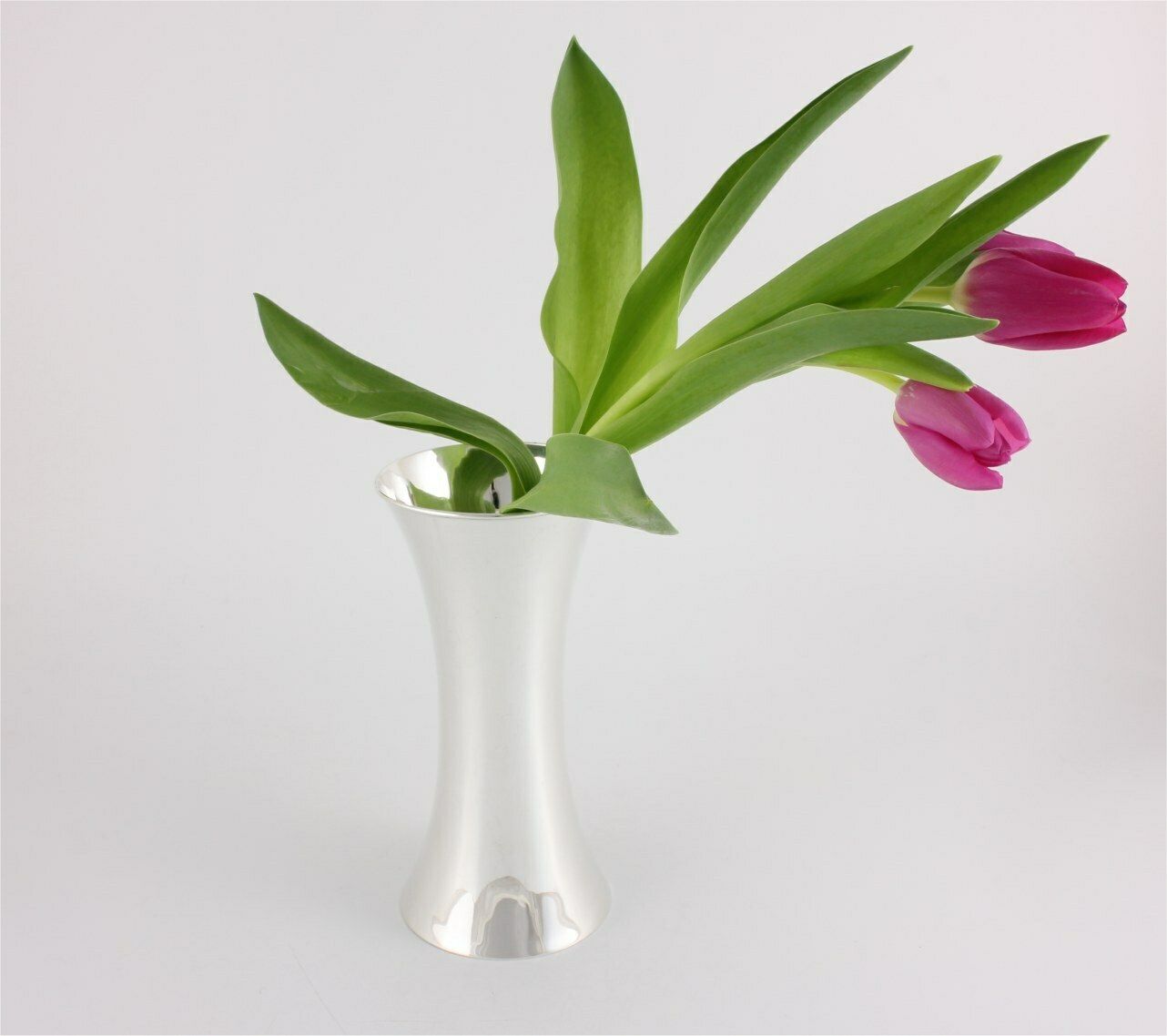 Solid Silver Flower Vase. Edwardian Posy Holder. Atkins Brothers. 1903. photo furniture
