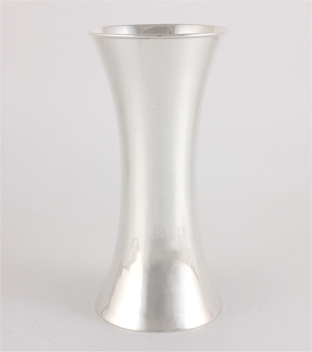 Solid Silver Flower Vase. Edwardian Posy Holder. Atkins Brothers. 1903. photo for sale