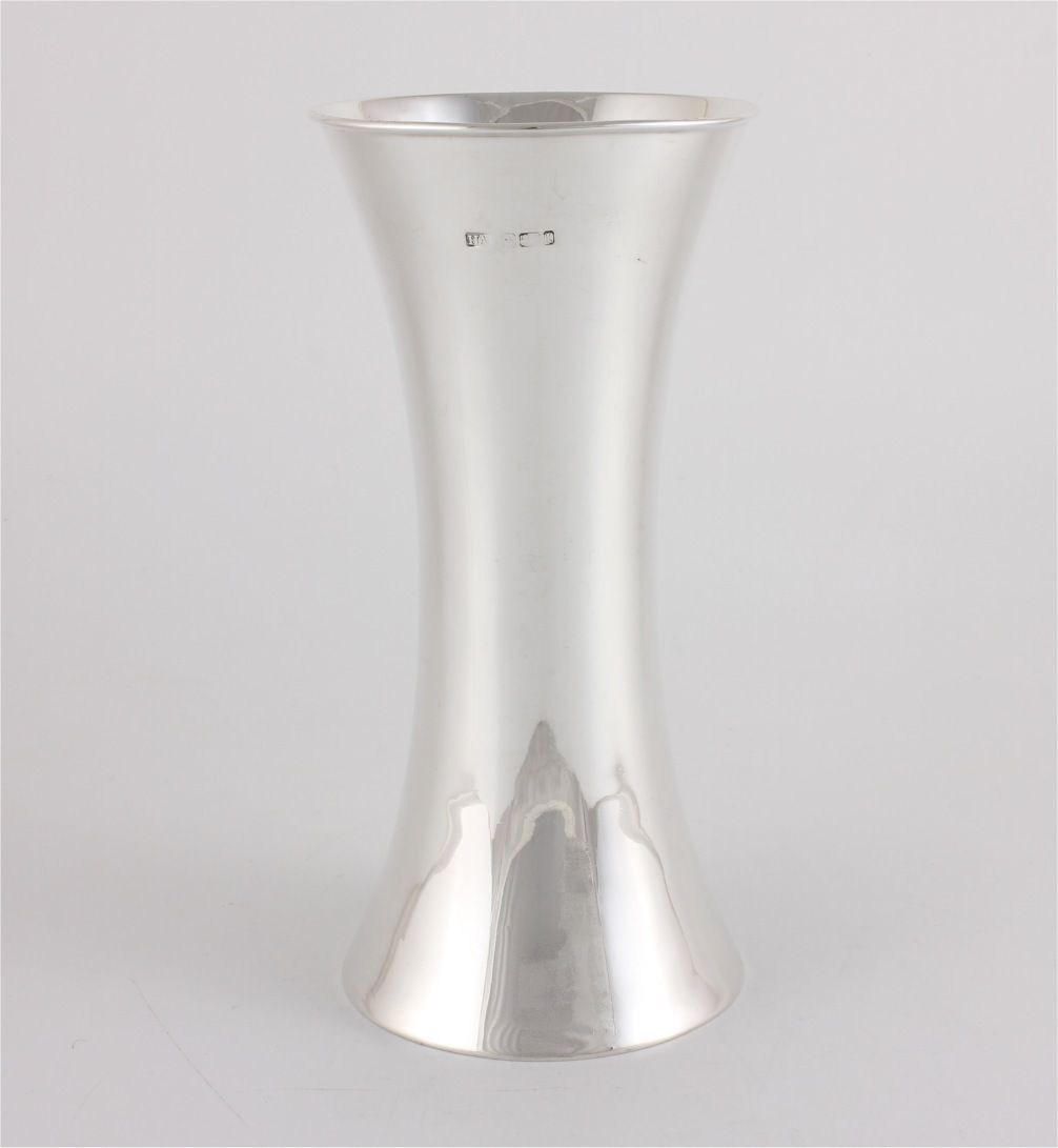 Solid Silver Flower Vase. Edwardian Posy Holder. Atkins Brothers. 1903. photo vinterior