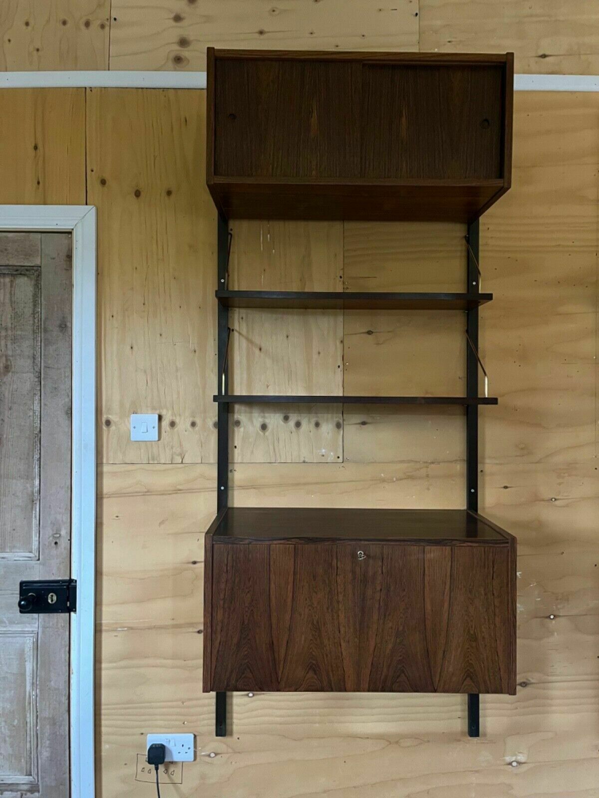 photo for sale Danish Wall Unit In Rosewood By Poul Cadovius 1960’s Desk/Shelving