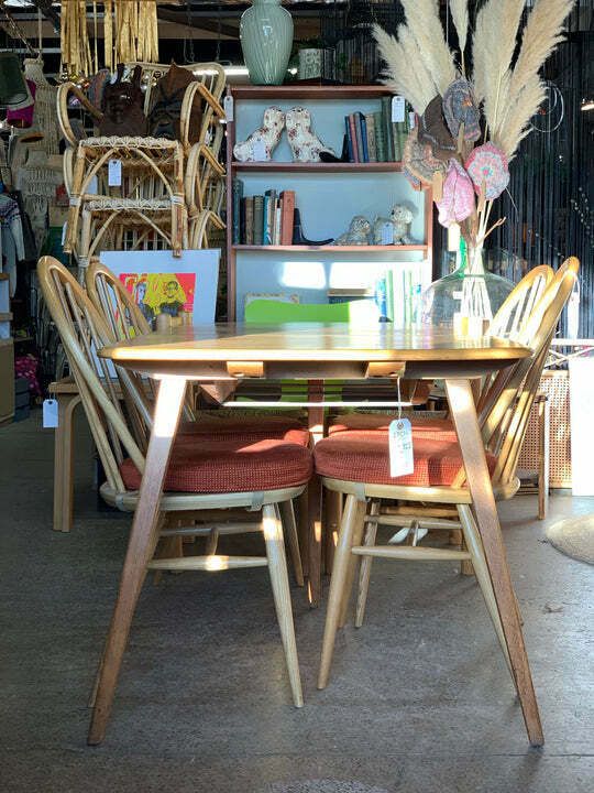 Mid Century Ercol Grand Windsor Extending Table photo vinterior