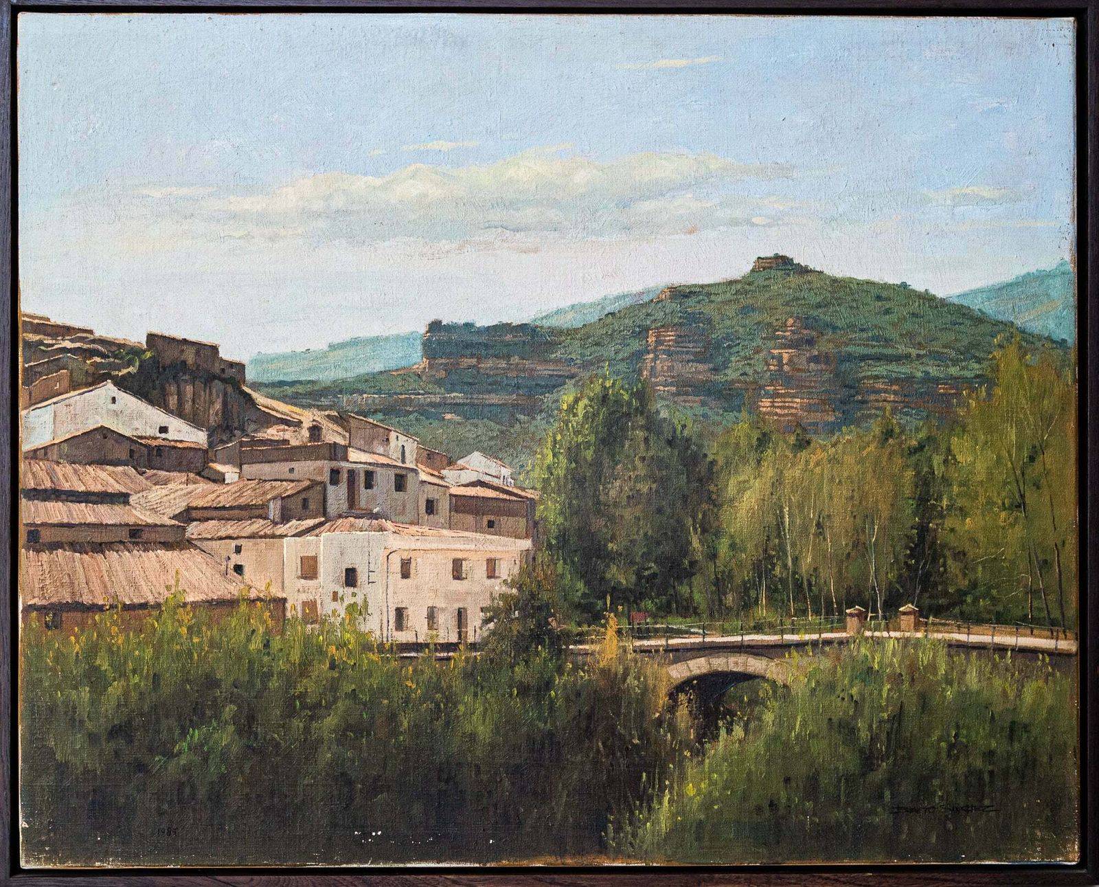 Benito Sanchez   Catalan Mountain Landscape With Bridge photo furniture