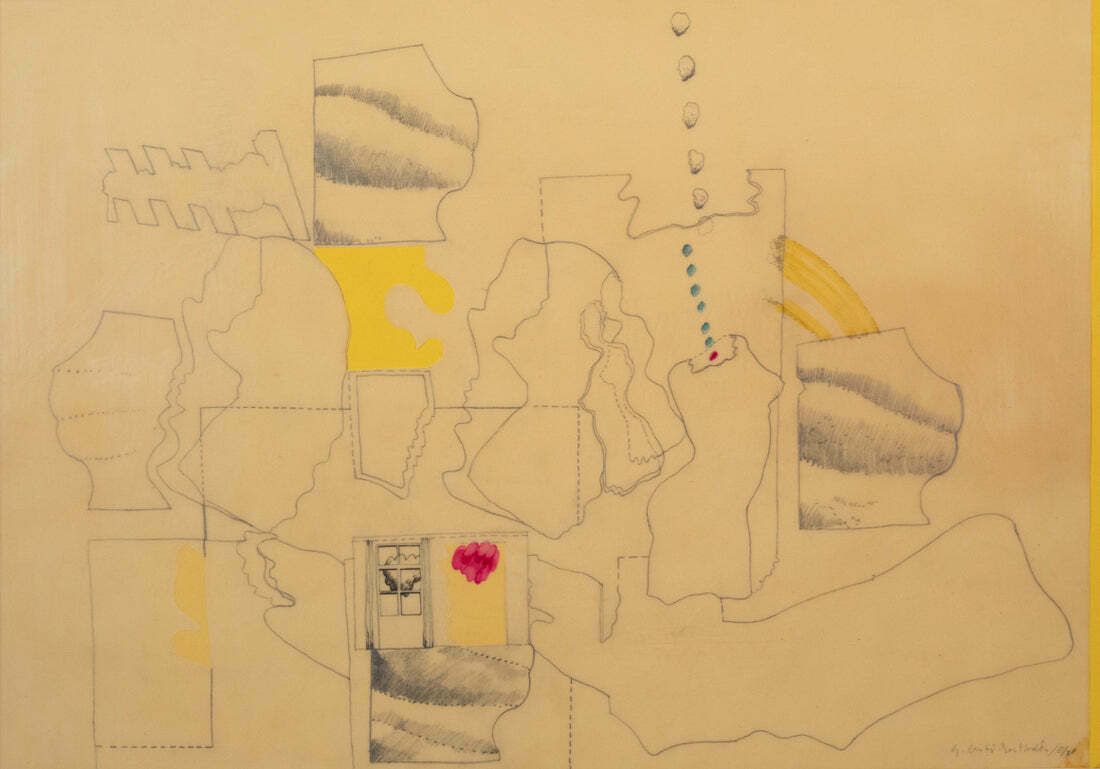 Gustavo Carbo Berthold (1941) – Figuratieve Abstracte Studie