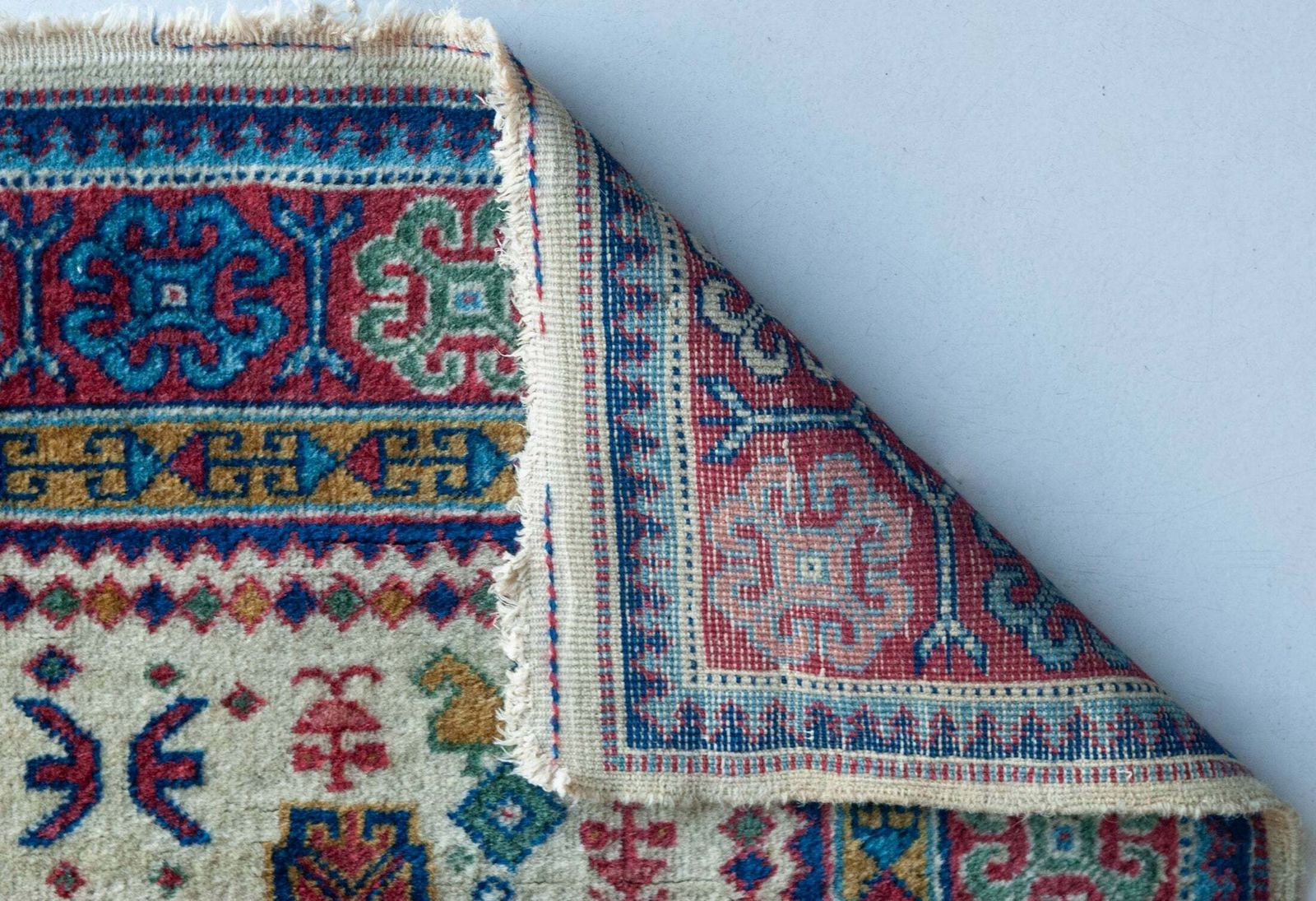 Hand Woven Vintage Eastern Rug With Animal Motifs photo 611.0