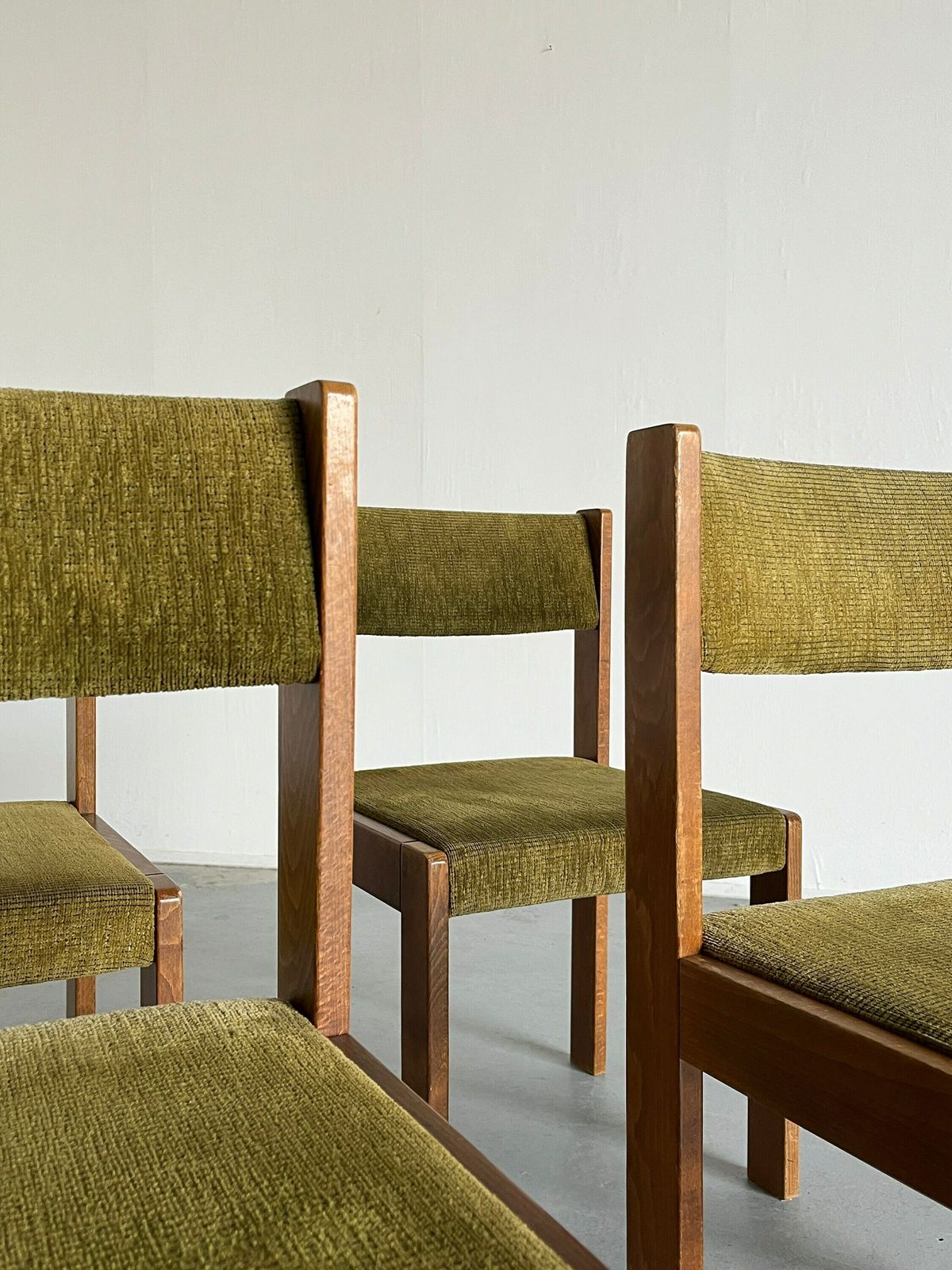Set Of 4 Mid Century Modern Constructivist Dining Chairs By Wiesner Hager, 1960s Austria photo Furniture