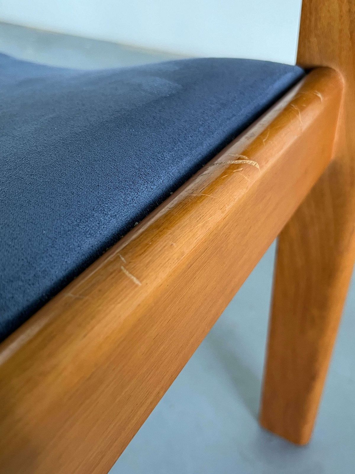 photo furniture Pair Of Elegant Italian Mid Century Modern Lacquered Wood Dining Chairs, 1960s