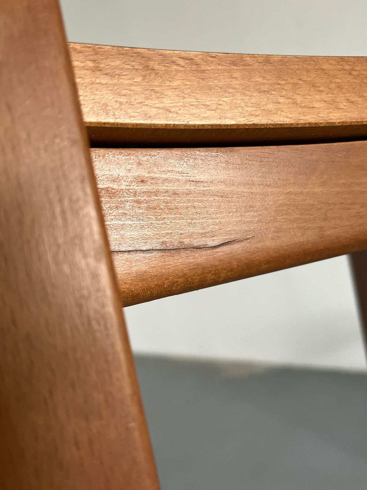 photo for sale Set Of 4 Vintage Mid Century Modern Constructivist Wooden Dining Chairs, 1960s