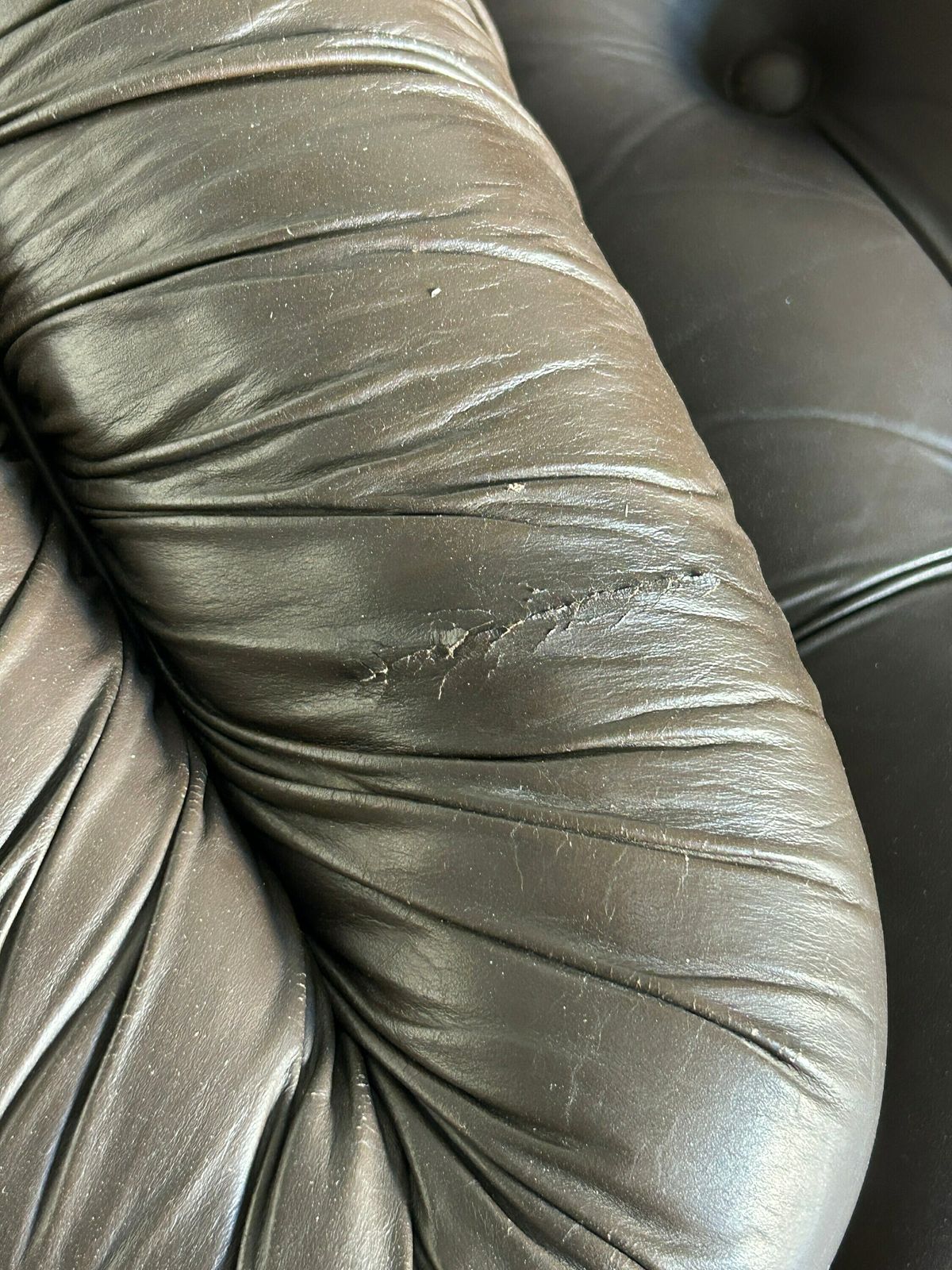 photo furniture Vintage Three Seater Sofa In Dark Brown Leather By Axel Di Pietrobon, 1970s Italy