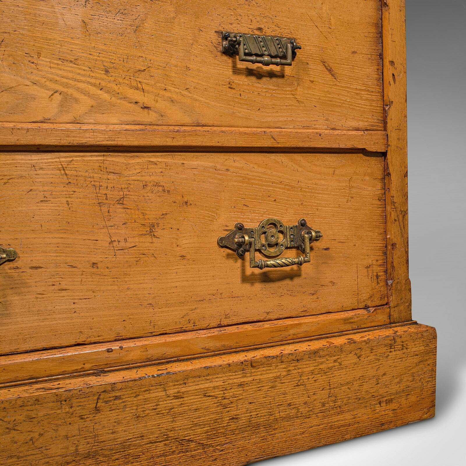 4950.0 Antique Banker's Chest Of Drawers, English, Oak, Tallboy, Maple & Co, Victorian photo