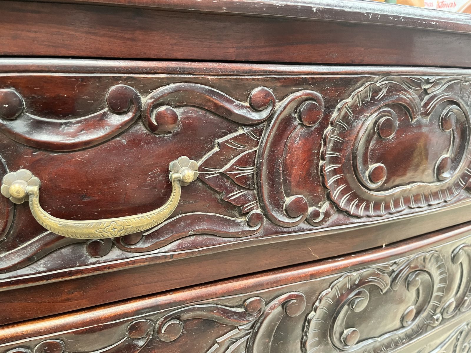 Heavily Carved Chest Of Drawers photo Furniture