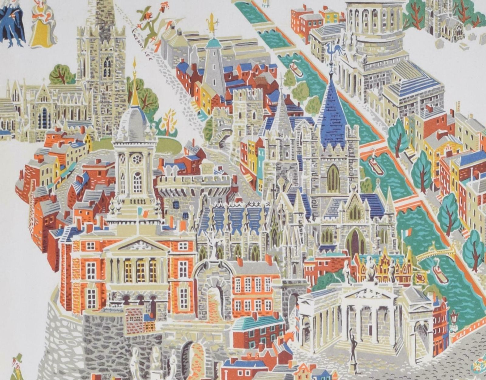 Kerry Lee Dublin Original Vintage British Railways Poster By Kerry Lee 1953 photo 1600.0