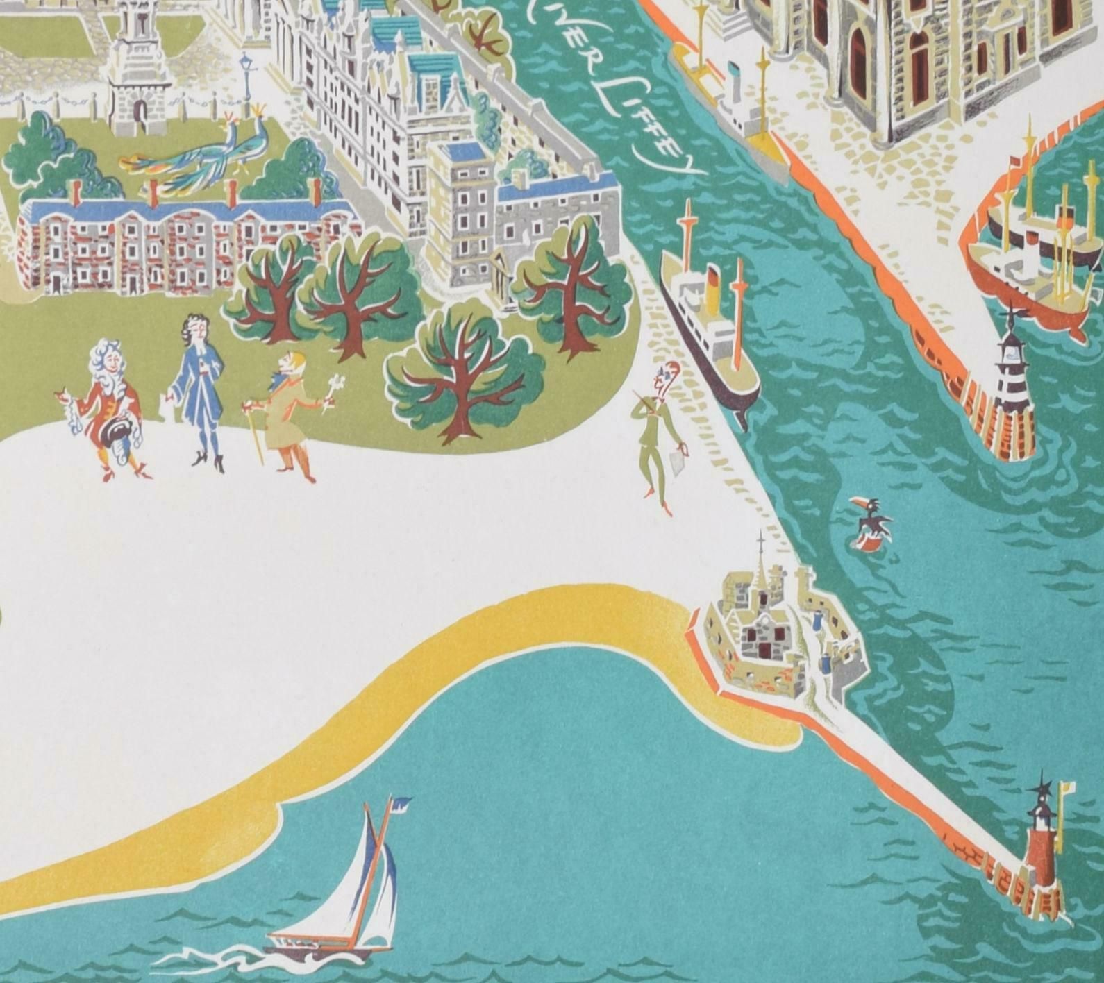 Kerry Lee Dublin Original Vintage British Railways Poster By Kerry Lee 1953 photo vintage