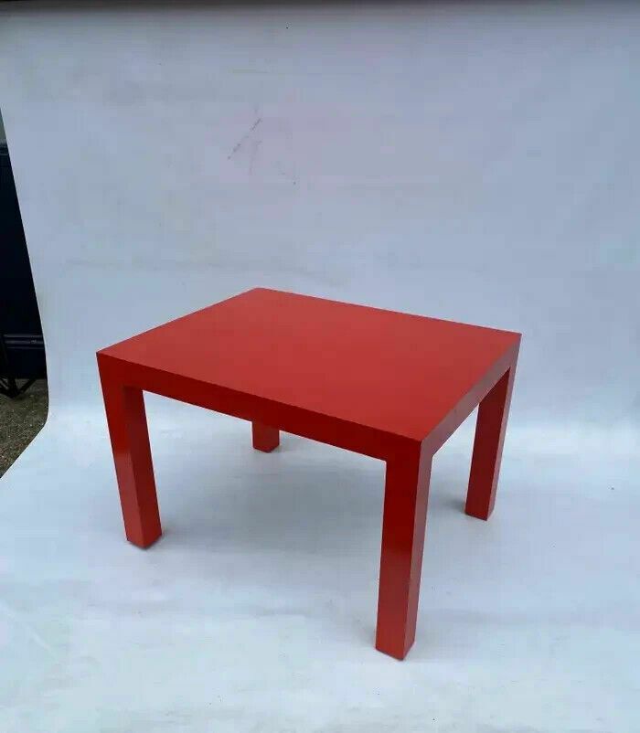 Milo Baughman For Thayer Coggin Formica Red Side Or Coffee Table 1960s Mid Century photo buy