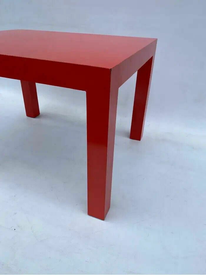 photo for sale Milo Baughman For Thayer Coggin Formica Red Side Or Coffee Table 1960s Mid Century