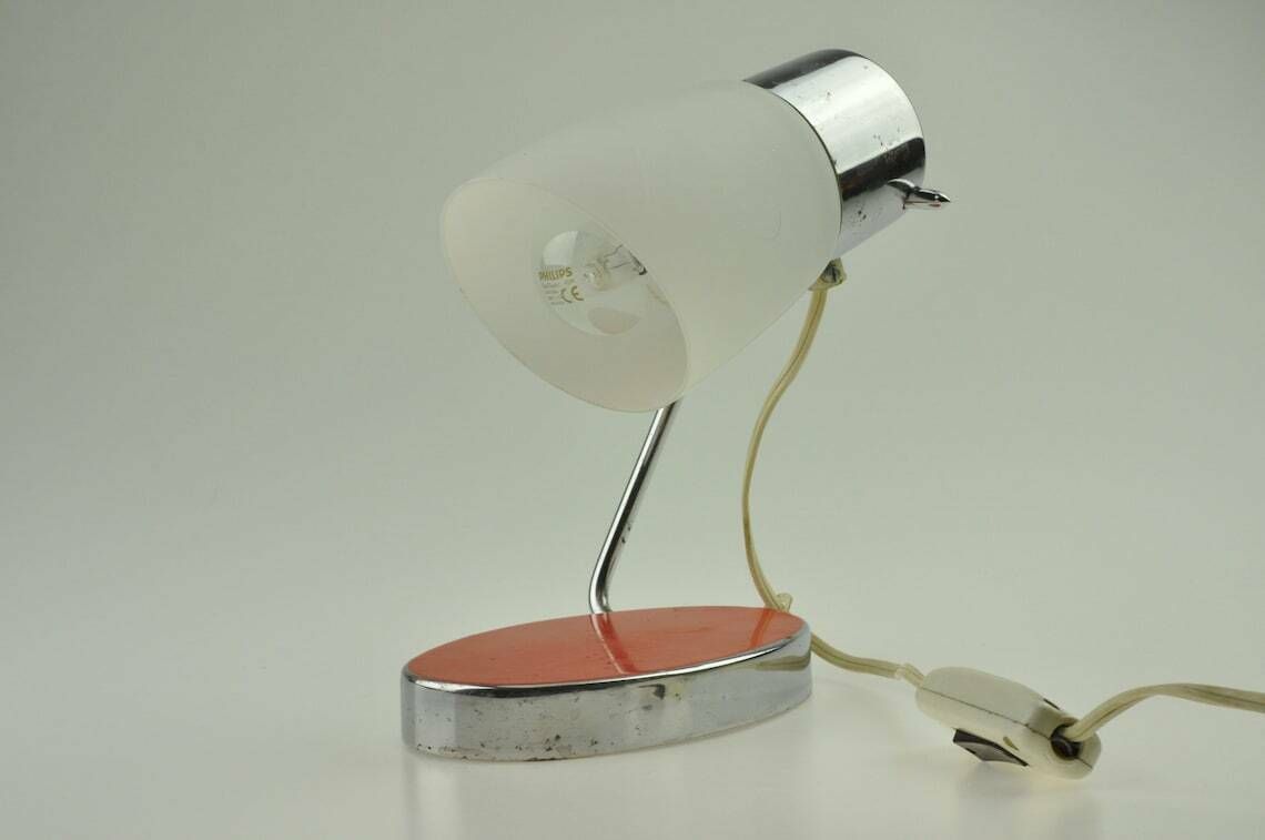 Mid Century Desk Lamp  Table Lamp  Desk Lamp  Bedside Lamp  Mid Cenutry Lamp Chrome Lamp  Table Light  Retro Lighting Art Deco Lamp photo buy