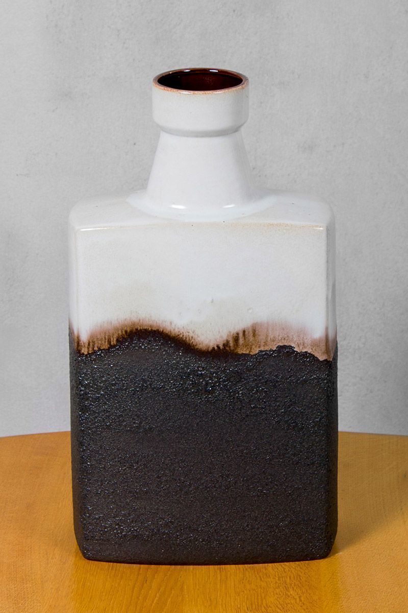 Vintage Ceramic Block Vase, 1970s
