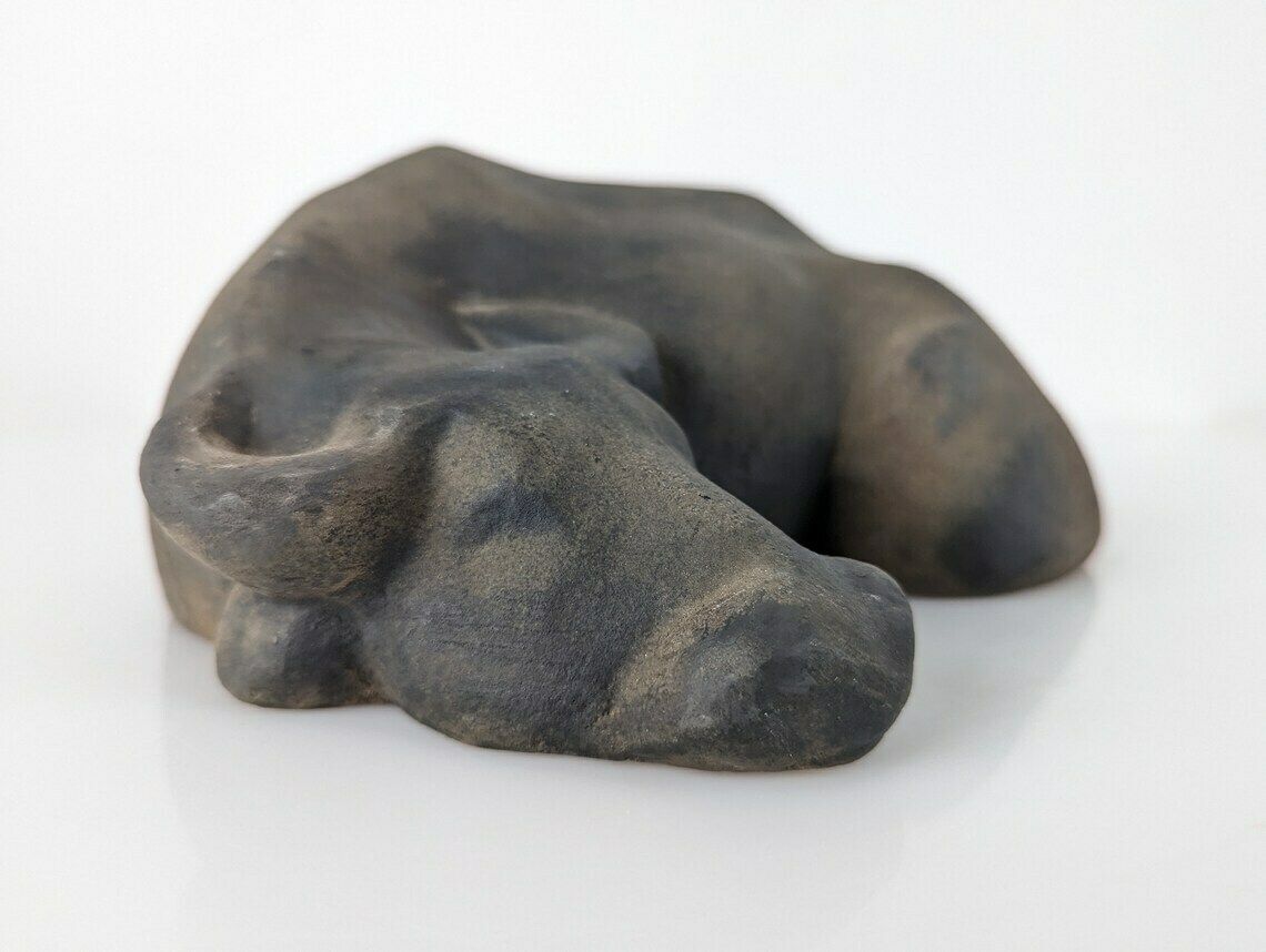 Animal Sculpture Water Buffalo Resting By Elena Laverón photo vinterior