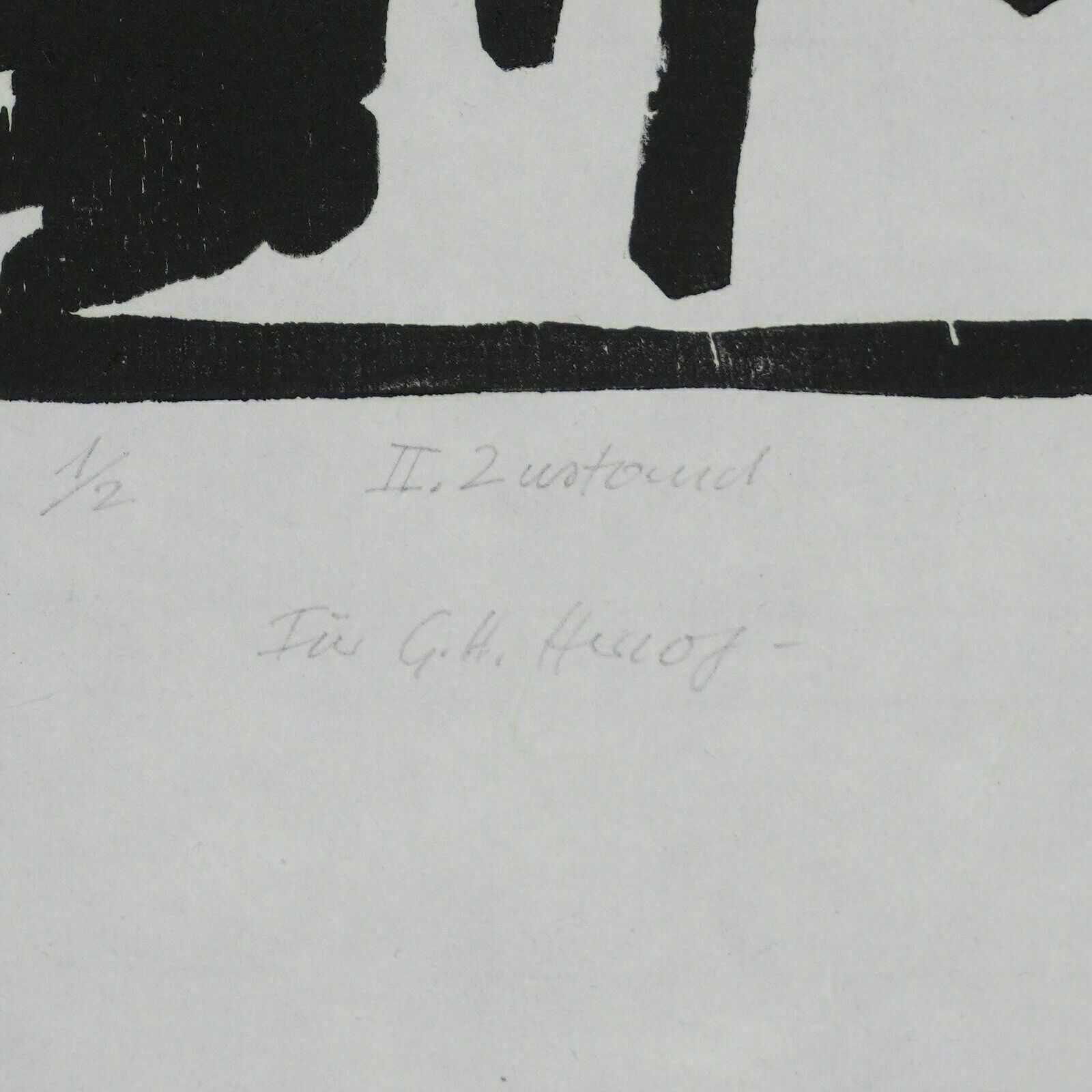 Günther Silent Woodcut Mental Sick Need Aid Ea1977 Pl.Abi photo Art