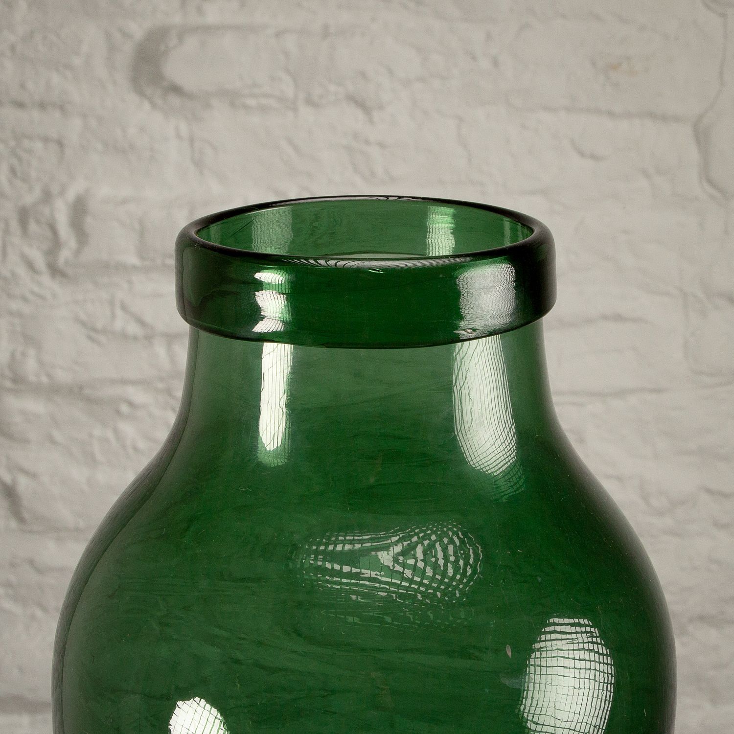 Large Hand Blown Antique Glass Pickling Jar, Denmark, 19th Century photo furniture