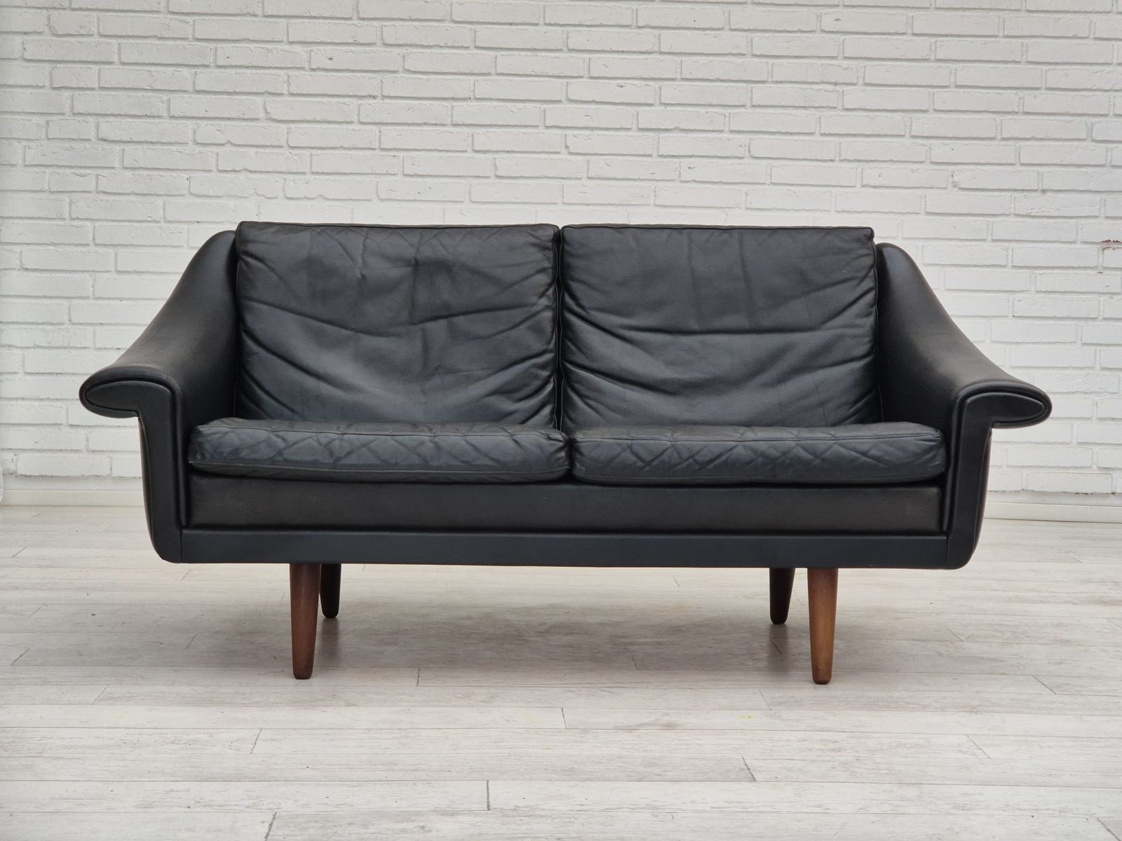 1960s, Danish Design By Aage Christiansen For Erhardsen & Andersen, 2 Seater Sofa Model "Matador", Original Condition. photo furniture