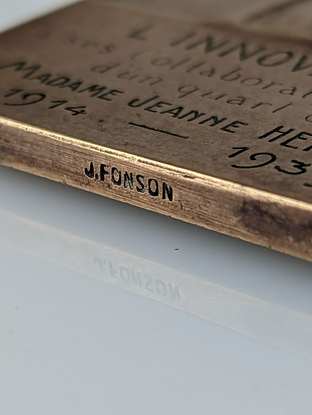 Bernheim Fondateur Medal By Godefroid Devreese By Fonson & Cie, Belgium 1939 photo for sale