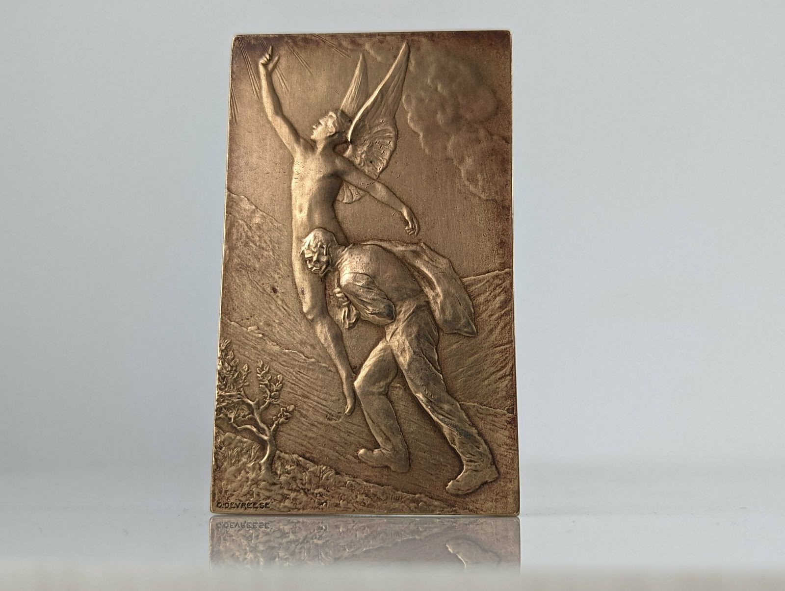Bernheim Fondateur Medal By Godefroid Devreese By Fonson & Cie, Belgium 1939 photo Art