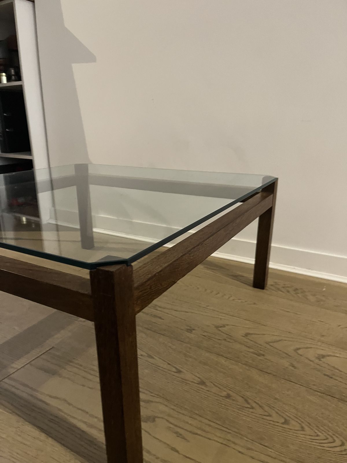 Furniture Wenge And Glass Coffee Table By Kho Liang Ie Liesbosch For Spectrum, 1950 photo