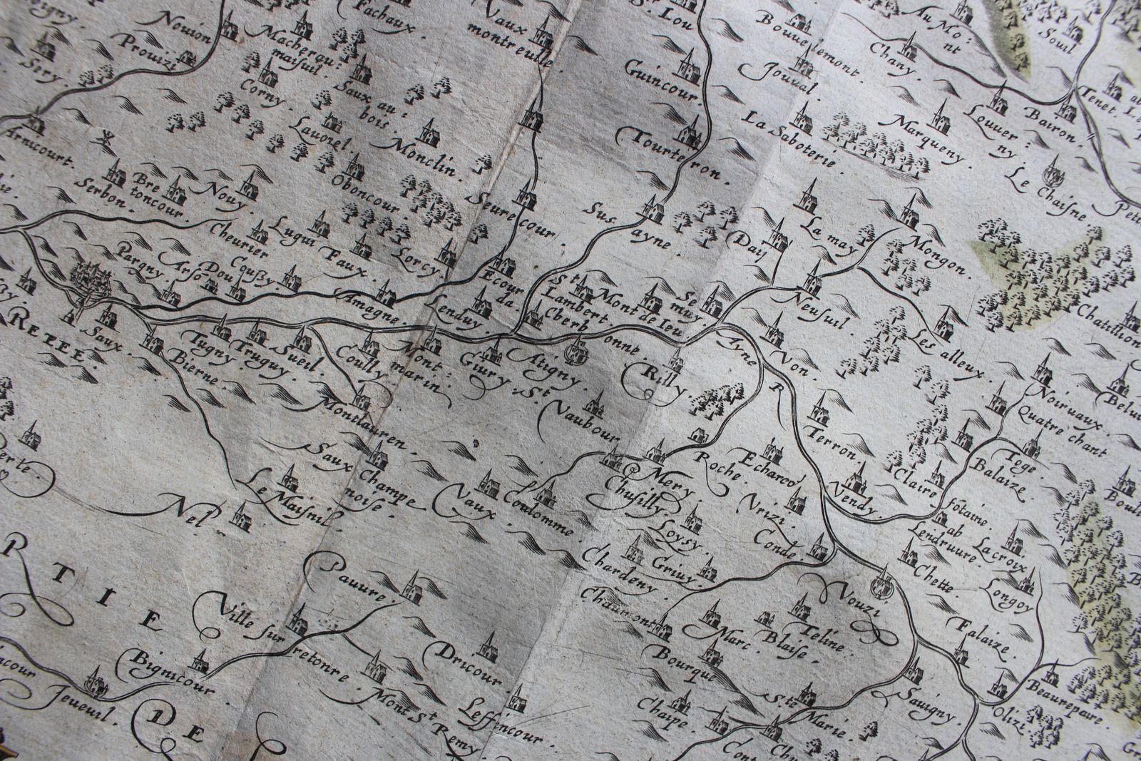 Carte Du Pais De Retelois Jean Le Clerc, Jean Jubrien C1620 photo vinterior