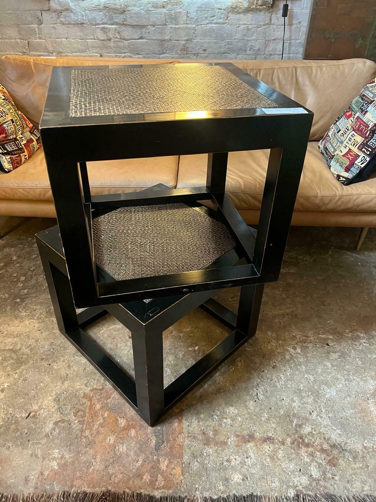 Ebonised End Tables