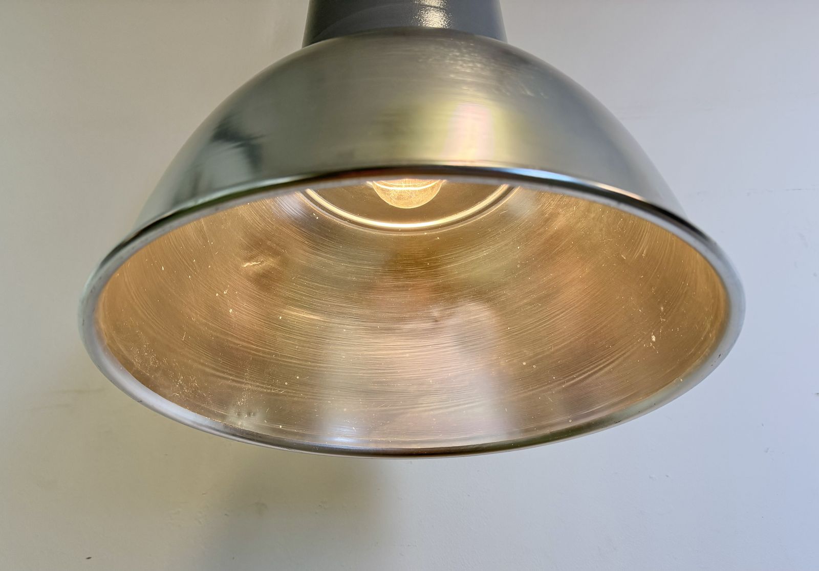 Industrial Italian Aluminium Pendant Lamp From Fael Luce, 1970s photo vinterior