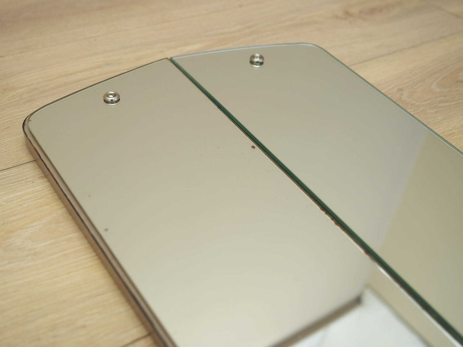 Set Of Two Mirrors, Danish Design, 1960s, Production: Denmark photo vintage