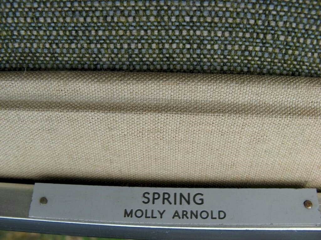 Framed Embroidery Needlepoint By Molly Arnold C1975 photo Textiles