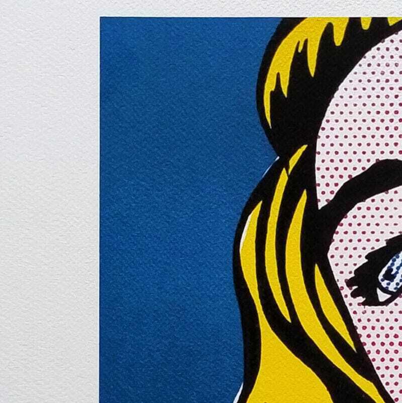 1980s Original Stunning Roy Lichtenstein "Smile Girl" Limited Edition Lithograph photo for sale