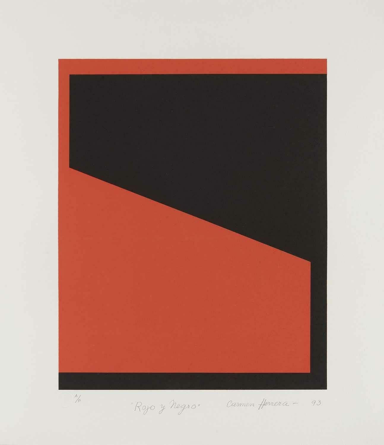 Carmen Herrera Rojo Y Negro, 1993