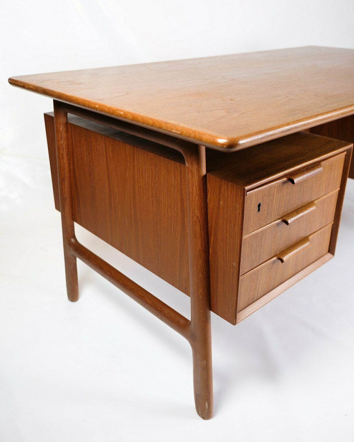 Desk In Teak Model 75 By Omann Junior Møbelfabrik From 1960s photo 2445.0