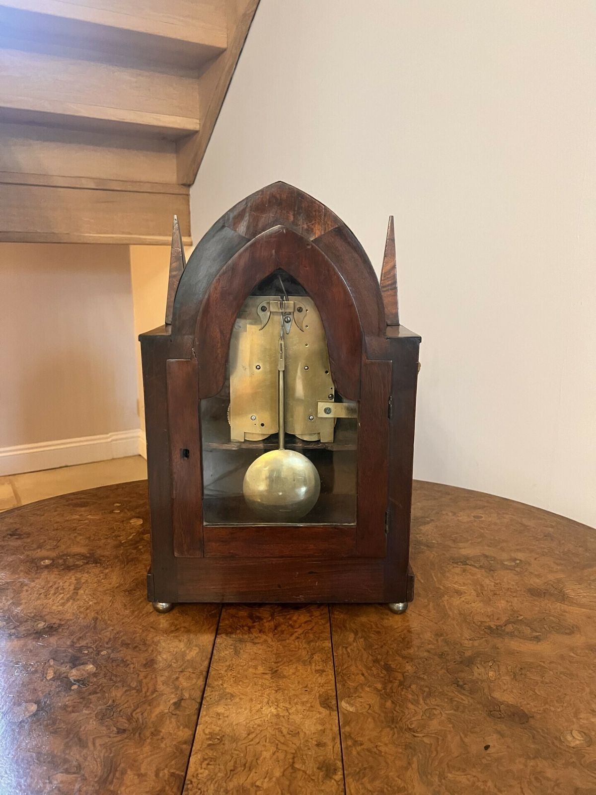 Outstanding Quality Large Antique Brass Inlaid Bracket Clock By George Orpwood photo furniture