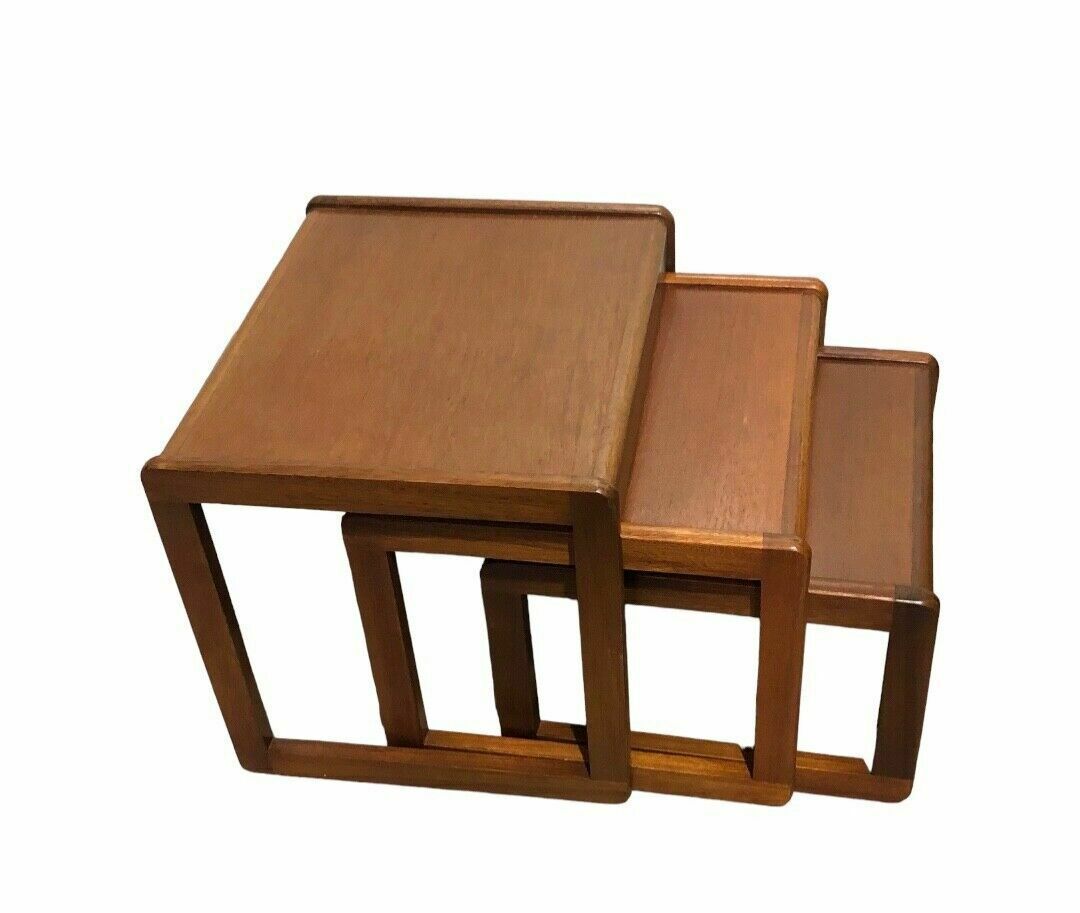 Retro Teak Nest Of Coffee Tables photo furniture