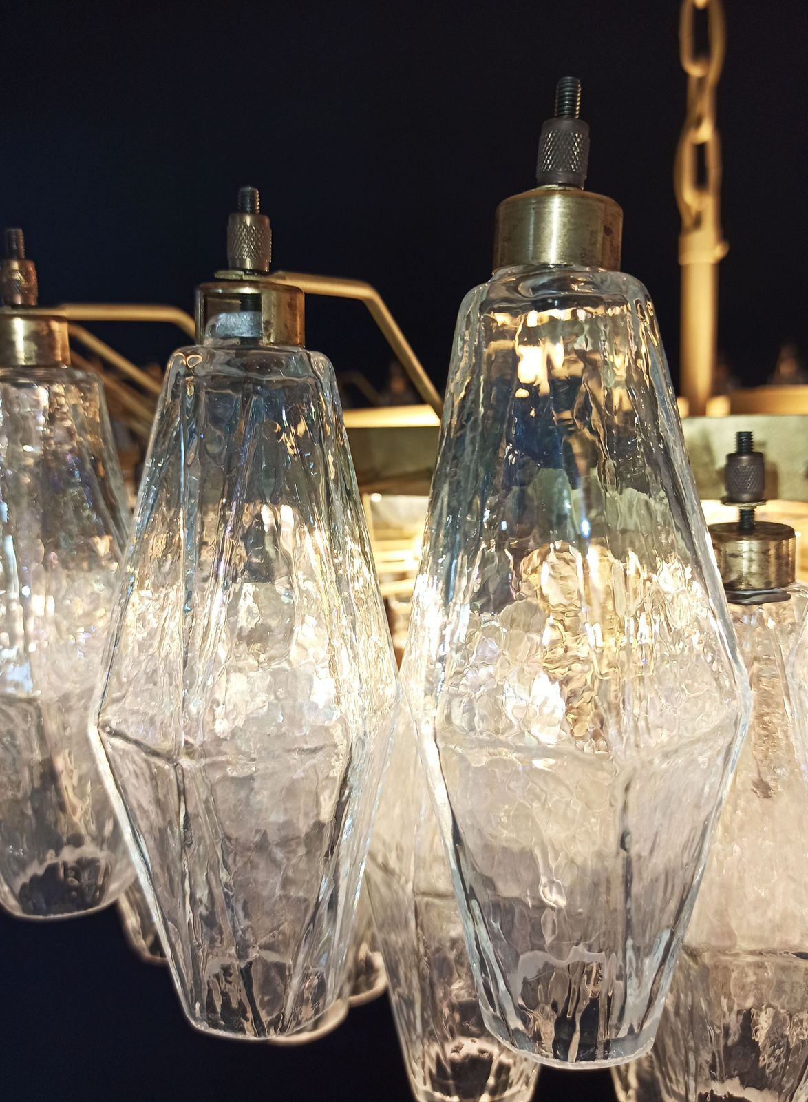 Amazing Murano Glass Candelier   185 Iridescent Glasses photo for sale