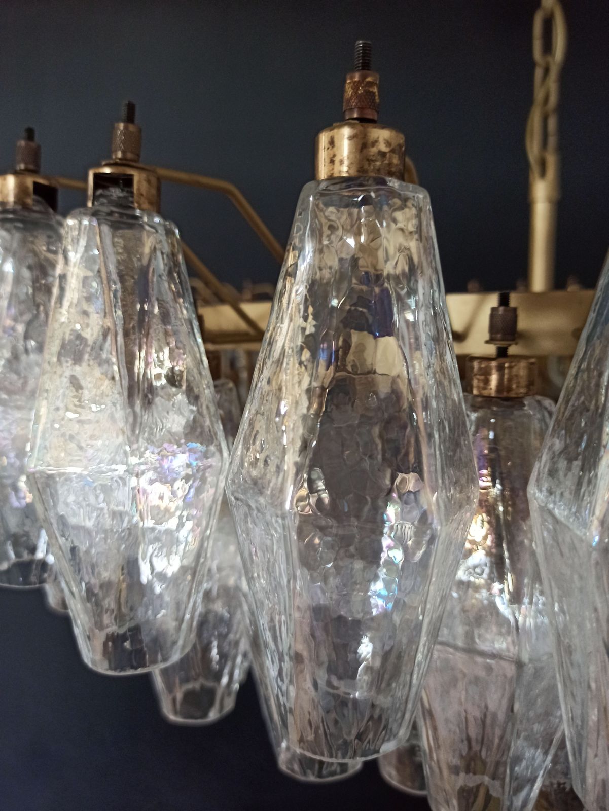photo vinterior Amazing Murano Glass Candelier   185 Iridescent Glasses