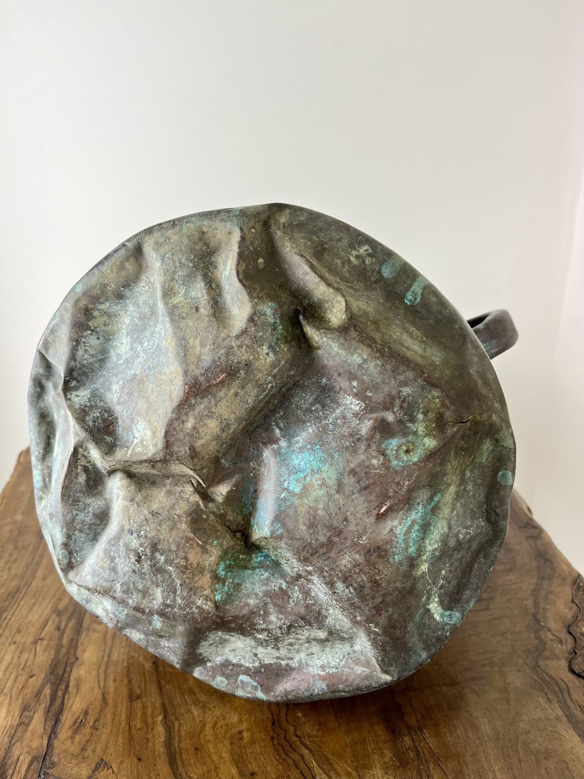 photo furniture Wonderfully Aged Large Antique Copper Cauldron Of French Origin