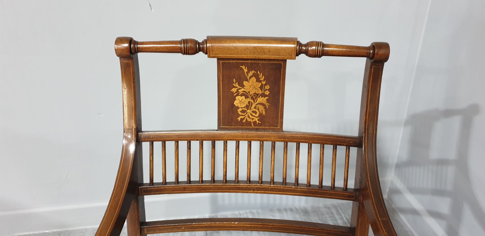 Lovely Inlaid Chair, 1900s, Mahogany photo furniture