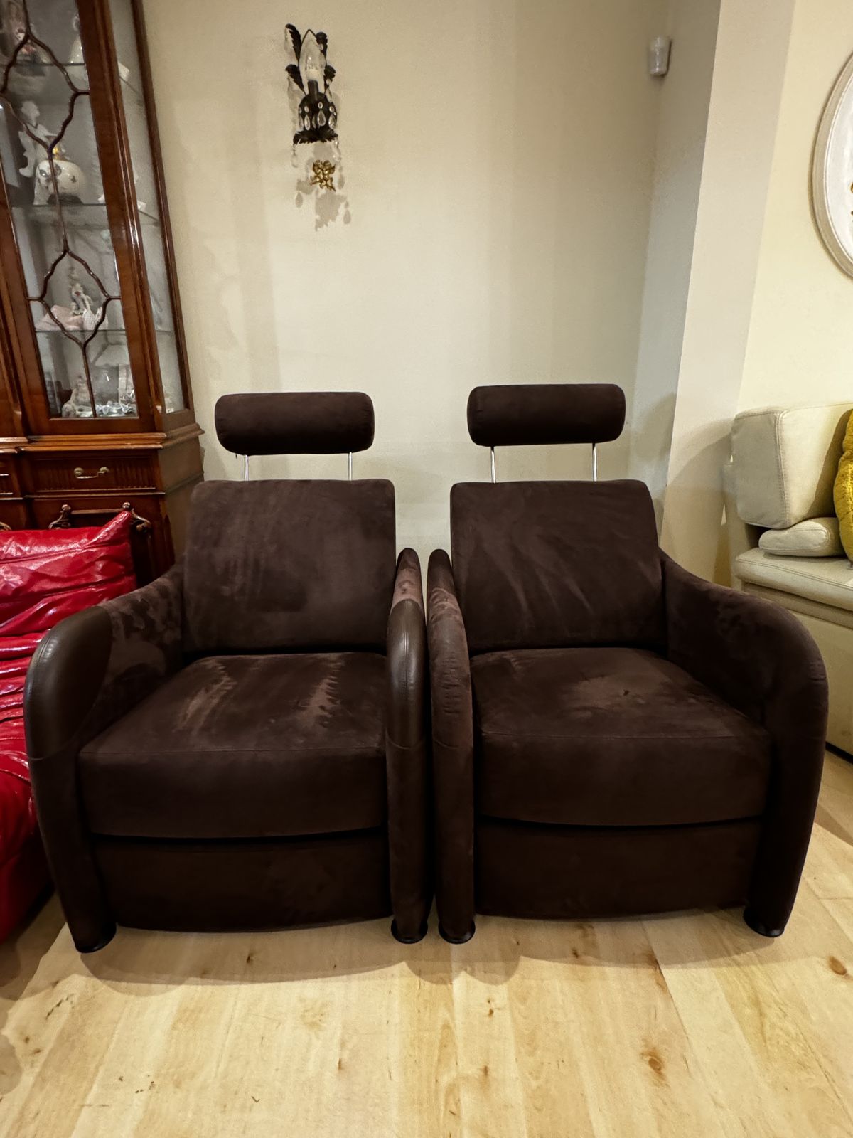 Bargain 2 Lignet Roset Petite Sieste Reclining Armchairs @ £400 Each photo 800.0