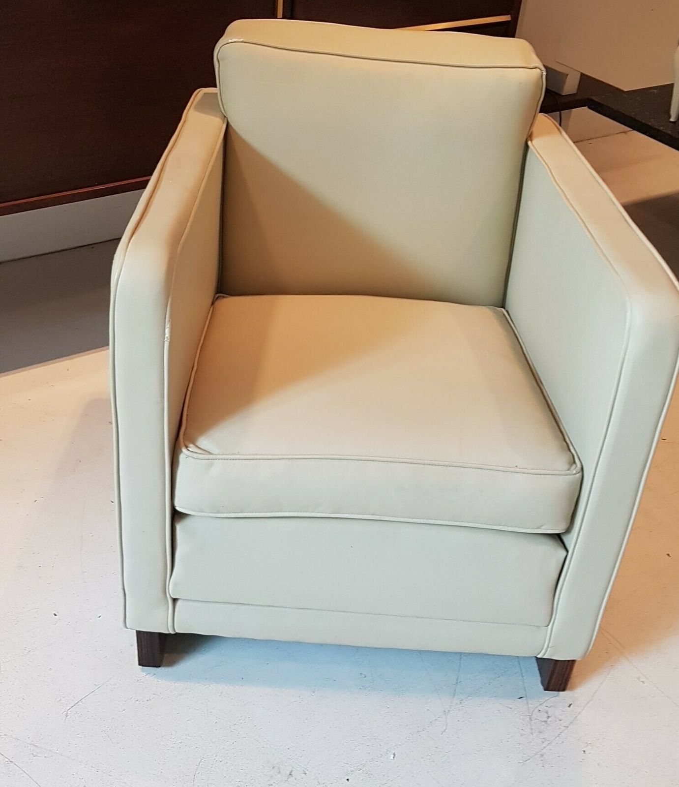 French Art Deco Chair And Footstool In Macassar Ebony. photo Furniture