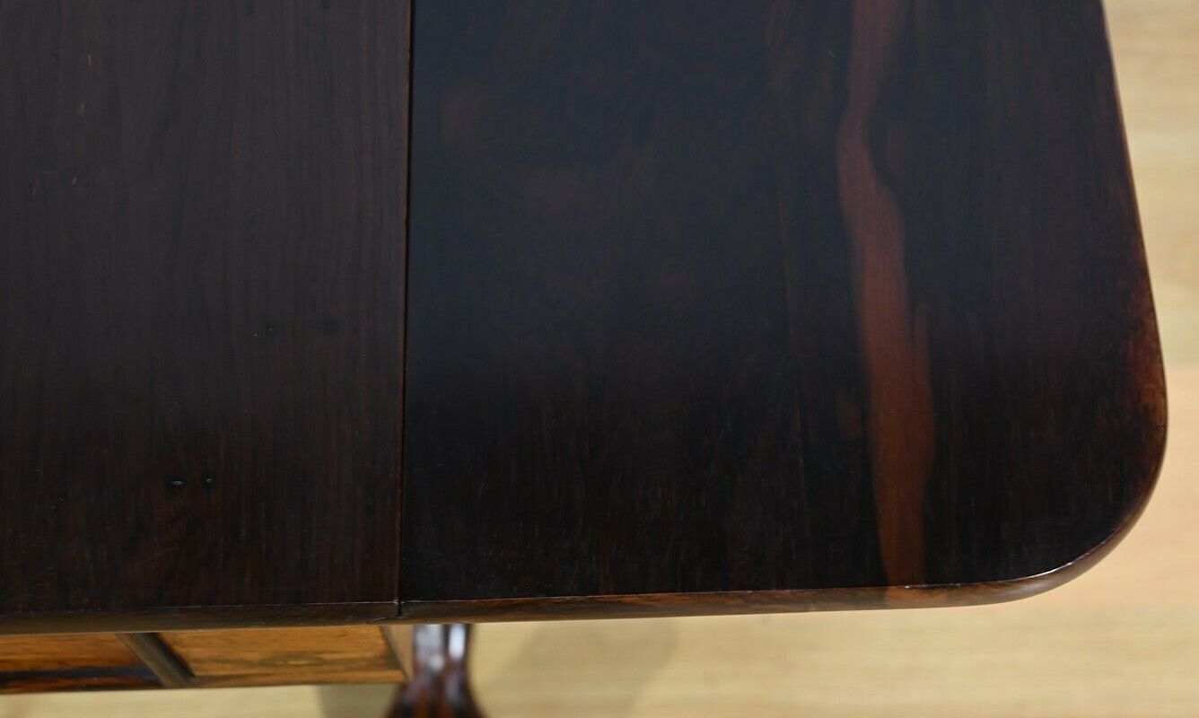 Desk Table With Shutters In Solid Rosewood, Restoration Period – Early 19th Century photo buy