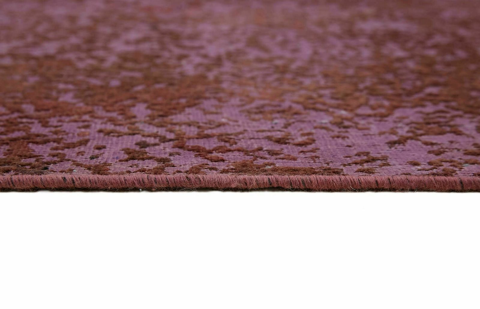Handmade Purple Overdyed Large Area Rug 292 Cm X 387 Cm photo vintage