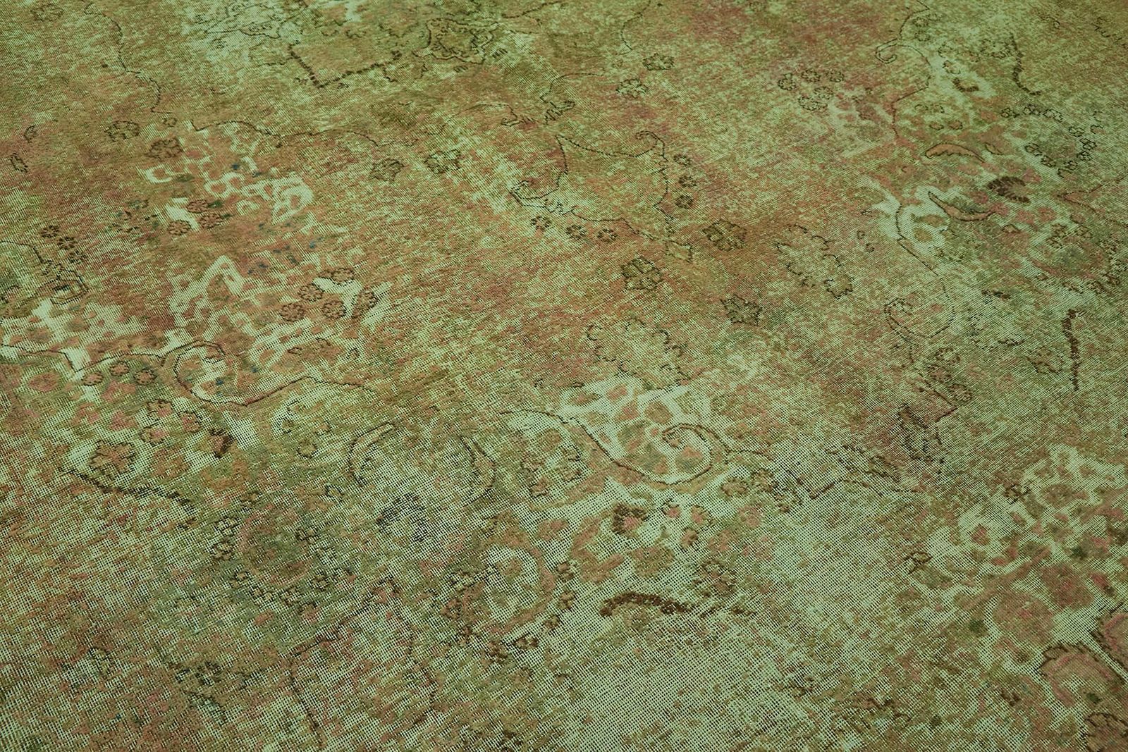 photo for sale Handmade Green Overdyed Large Area Rug 285 Cm X 390 Cm