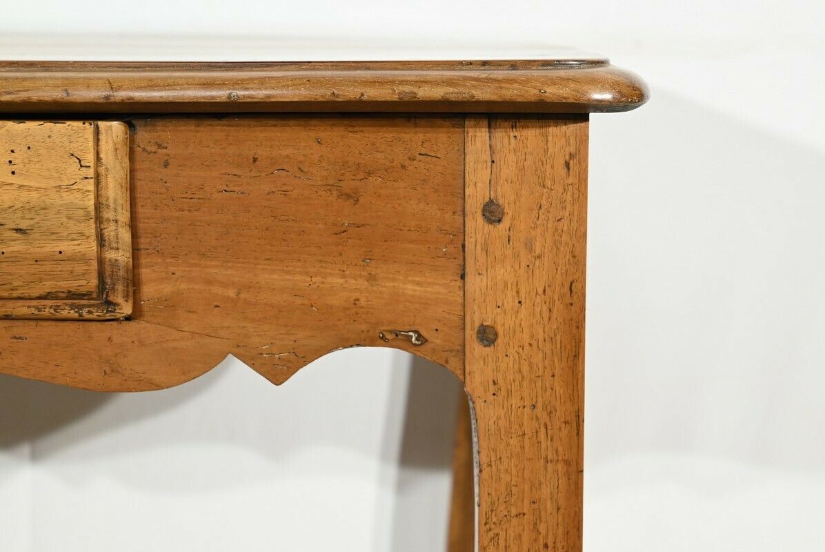 photo vintage Walnut And Cherry Office Table, Louis XV Style – Early 19th Century