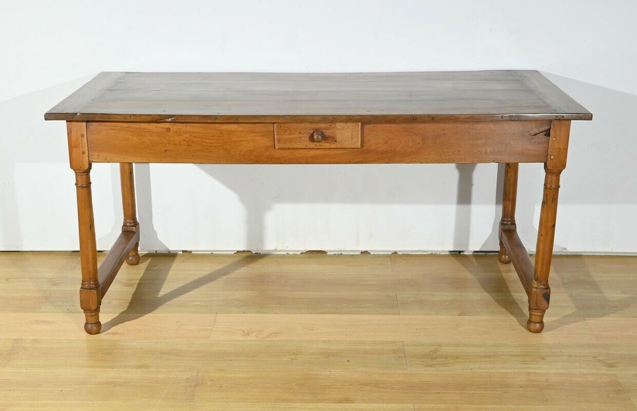 Property Farm Table In Cherry, Louis XIV Style – Early 19th Century
