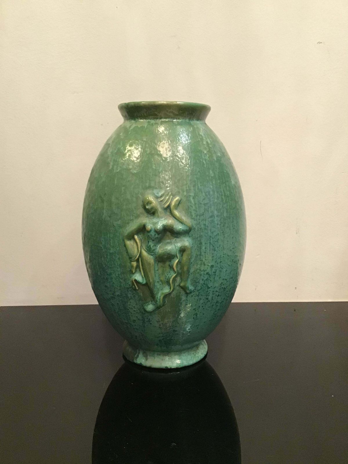 Lavenia Angelo Biancini Maiolica Vase, 1930, Italy photo vintage